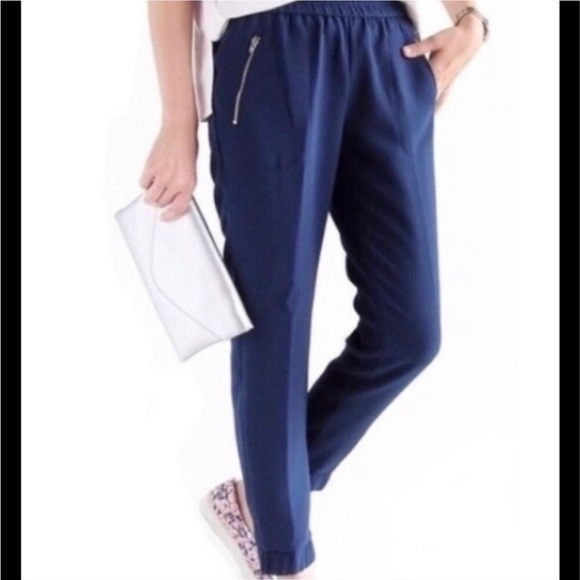 J. Crew Sydney Navy Blue Joggers size 2 - Picture 1 of 13